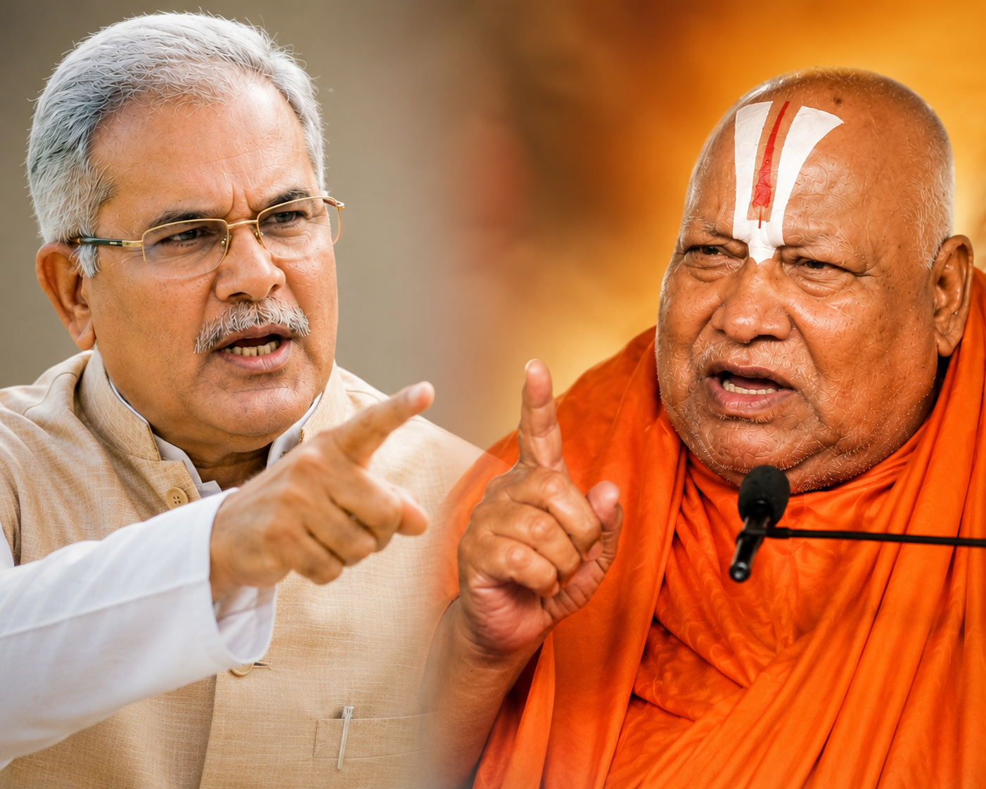 भूपेश बोले- रामभद्राचार्य अपने चेले धीरेन्द्र शास्त्री से बोलकर पेट्रोल-डीजल कम करने की पर्ची निकलवा लें।