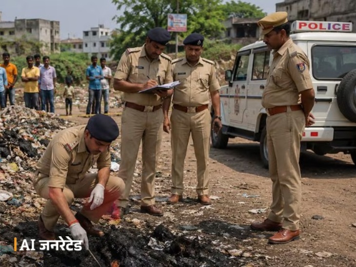 7 दिन के नवजात को जलाकर फेंका:गुजरात के सूरत की घटना, शहर में 7 दिनों में नवजात फेंकने की तीसरी घटना