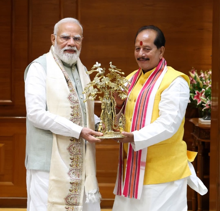 विजय सिन्हा ने दिल्ली में PM मोदी से मुलाकात की।