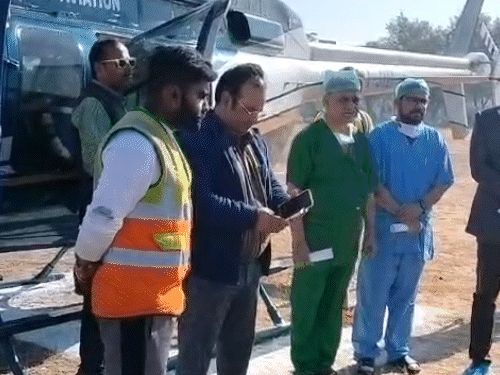 कहीं भी डोनेशन मिलने पर हार्ट लाने के लिए सरकार ने हेलिकॉप्टर की व्यवस्था भी कर रखी है।