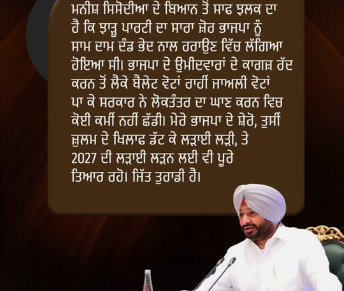 रवनीत सिंह बिट्‌टू की सोशल मीडिया पोस्ट