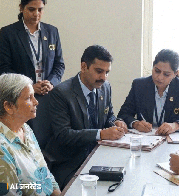 सीबीआई की टीम पूर्व जज गिरिबाला सिंह से पूछताछ कर रही है।
