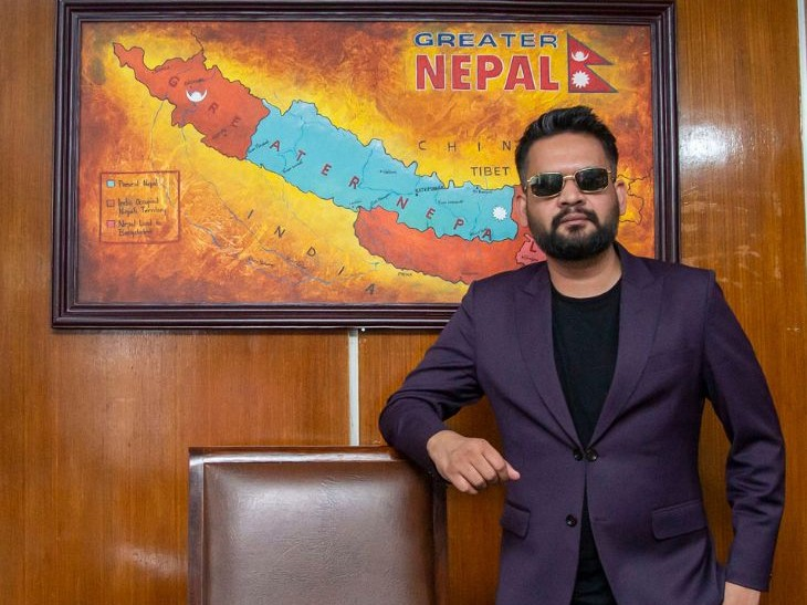 While being the mayor of Kathmandu, Balen Shah had put a map of Greater Nepal in his office. In this, the area from Western Kangra in Himachal to Eastern Teesta in West Bengal has been described as part of Greater Nepal.