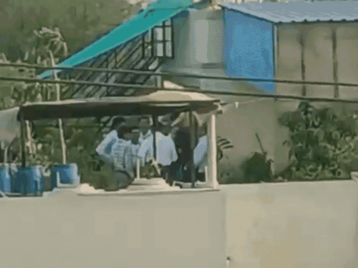 सीन रिक्रिएशन के दौरान सीबीआई की टीम।