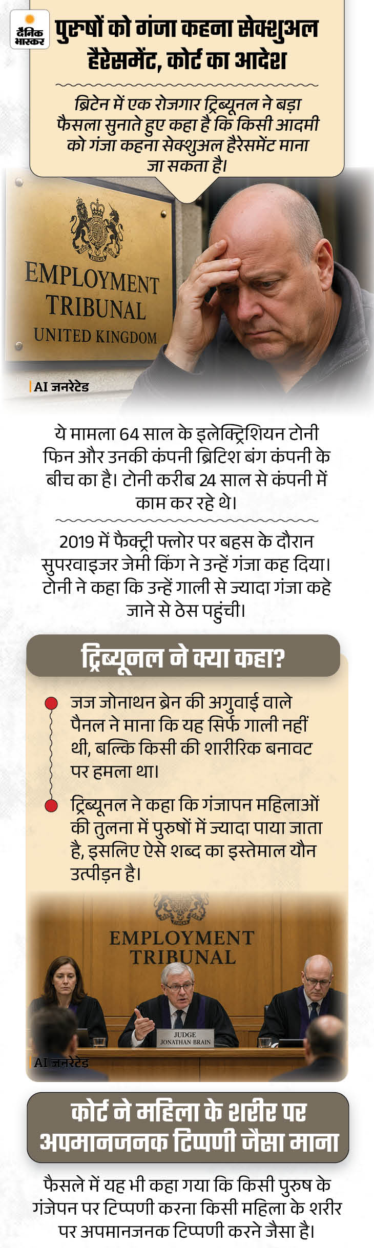 खबर हटके-कोर्ट ने पुरुषों को गंजा कहना सेक्शुअल हैरेसमेंट माना: बंदर ने बरसाए ₹500-₹500 के नोट; ₹50 हजार का सुअर ₹4.75 करोड़ में बिका khabar hatke 31may 1780236137