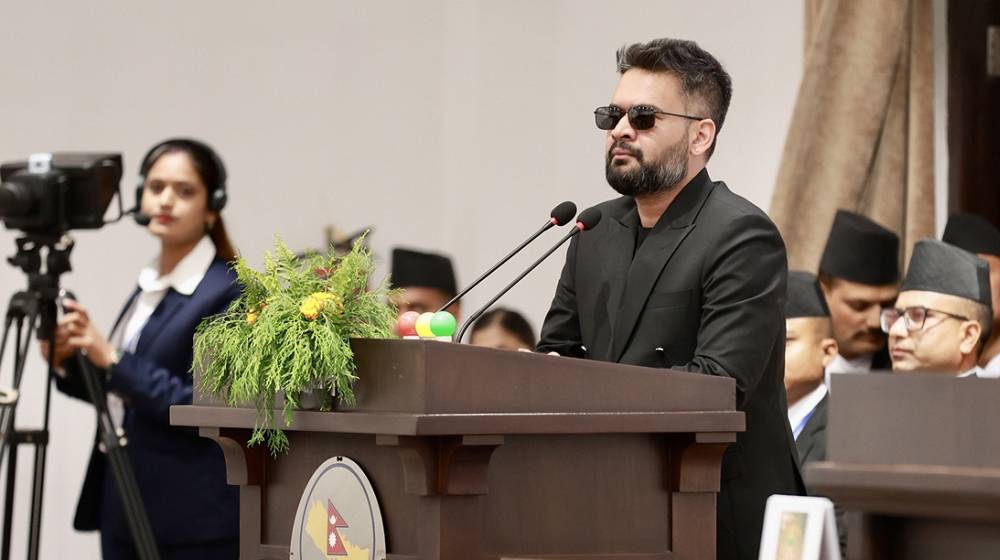 बालेन शाह ने पहली बार सदन में सांसदों के सवालों का जवाब दिया।