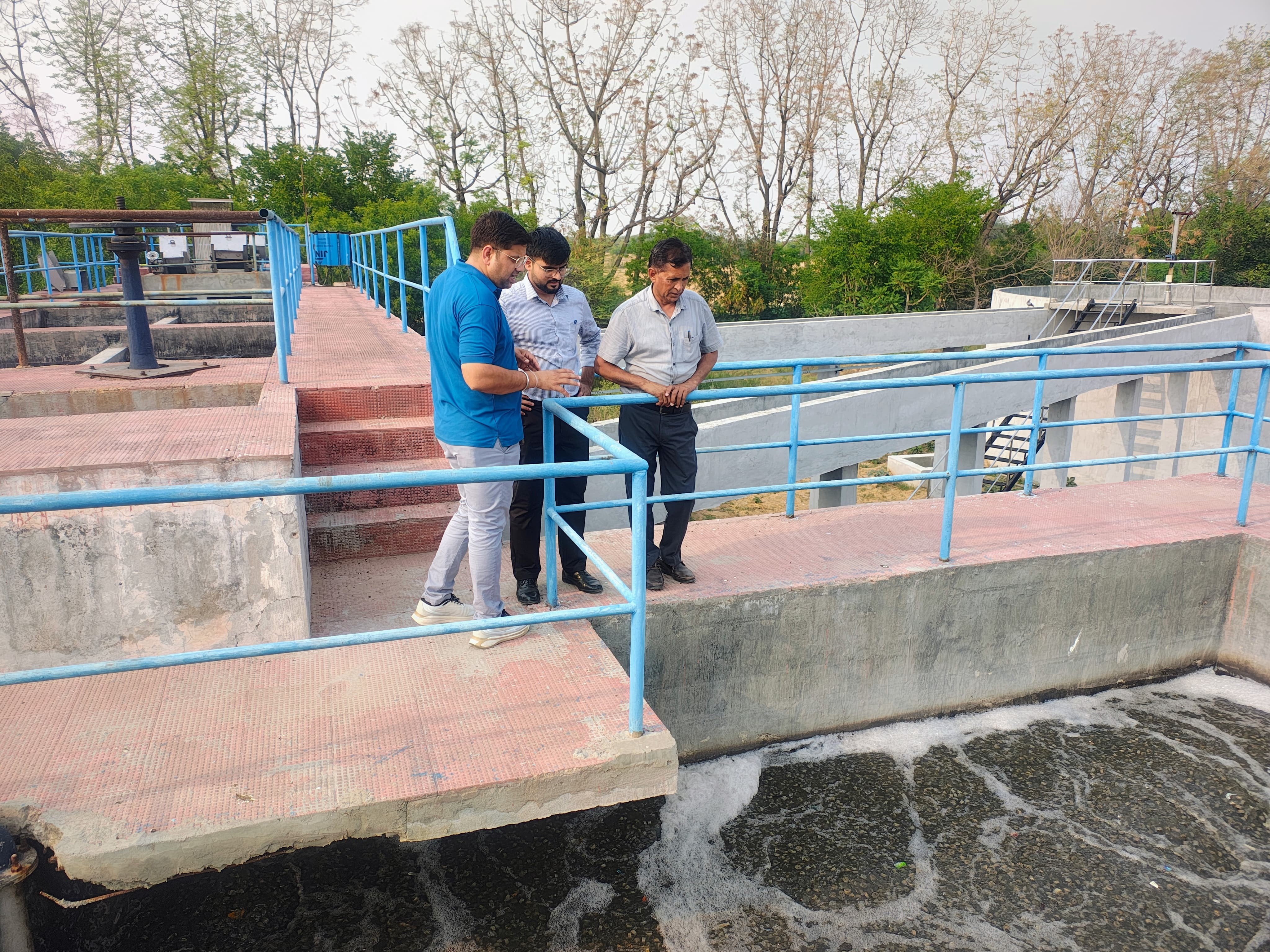 Stp Inspection Mahendragarh STP Inspection: Full Capacity Operation Ordered by SDM