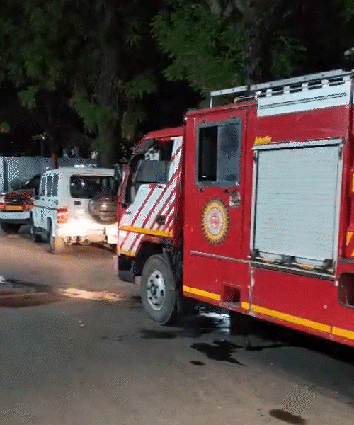 Navrangpura Police, B Division ACP and fire brigade team reached the spot.