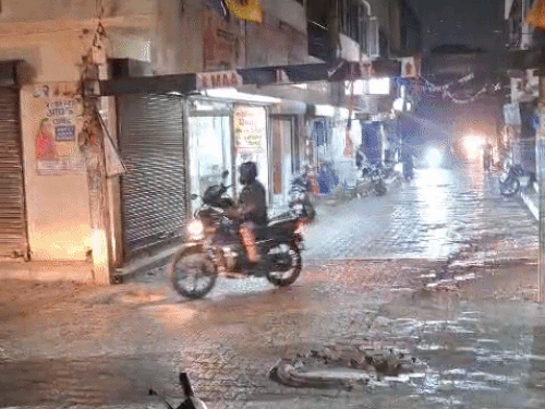 पंचकूला में गुरुवार रात को हुई बारिश