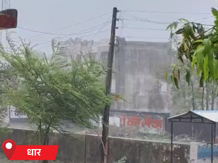 धार के ग्रामीण इलाकों में बारिश से फसलों को नुकसान की आशंका है।
