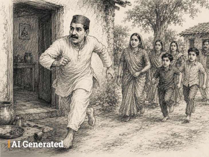जब पूर्णानंद तिवारी को एहसास हुआ कि यह साधारण संत नहीं हैं, वे भोजन छोड़कर नंगे पैर मिलने दौड़ पड़े।