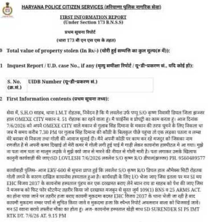 फाइनेंसर की ओर से दर्ज कराई गई एफआईआर।