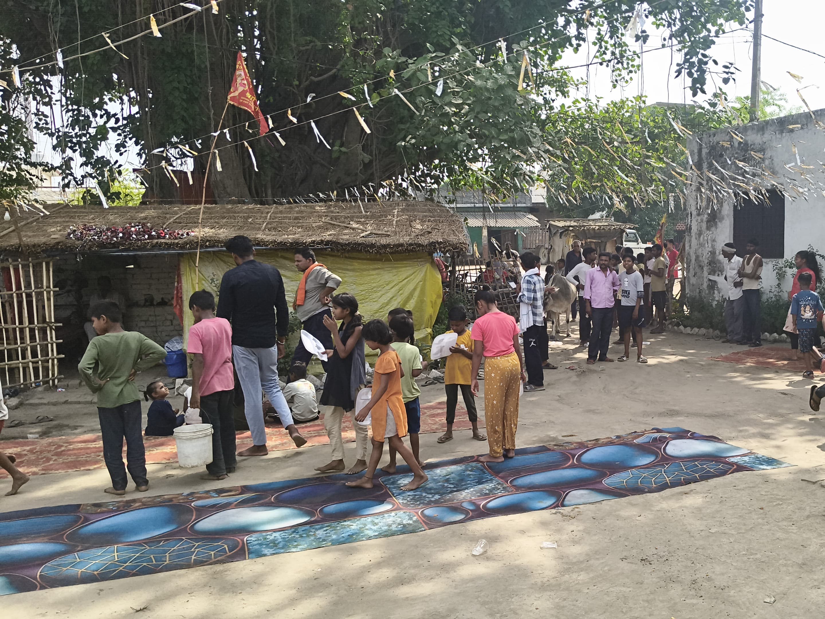 Bhanpur Maa Durga Temple: Sundarkand Path & Bhandara Held