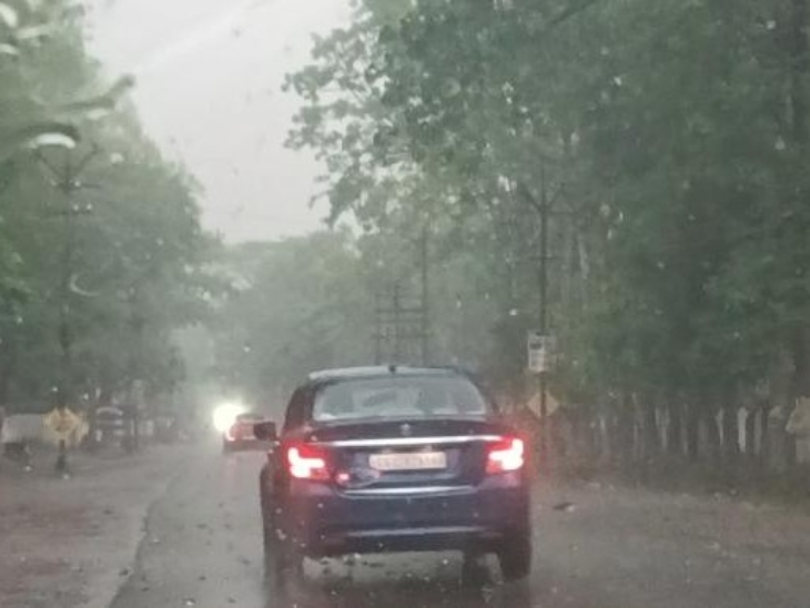 आंधी-तूफान के साथ बारिश