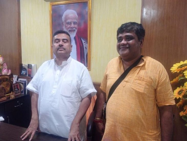 उत्तिया कुंडू ने 13 मई को फेसबुक पर बंगाल CM शुभेंदु अधिकारी के साथ फोटो शेयर की थी।