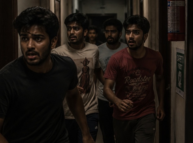 चीखने की आवाज सुन दोस्त बचाने दौड़े।- फोटो AI जनरेटेड