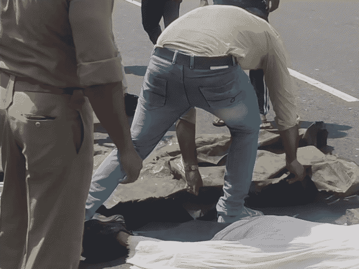 हादसे के बाद शव बुरी तरह क्षत-विक्षत हो गया