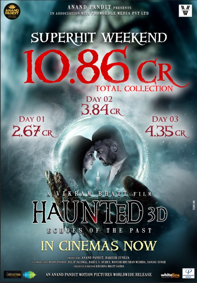 डायरेक्टर विक्रम भट्ट की फिल्म 'हॉन्टेड 3डी: इकोज ऑफ द पास्ट' 12 जून 2026 को रिलीज हुई थी।