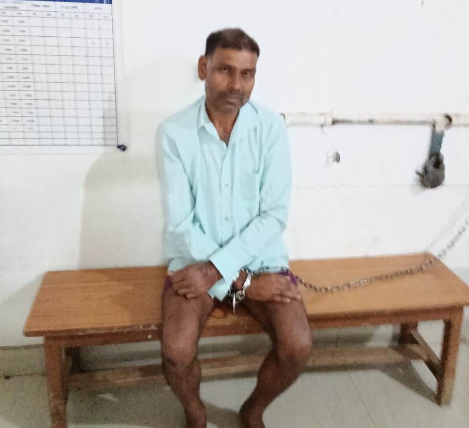 आरोपी हेमलाल आडिल गिरफ्तार।