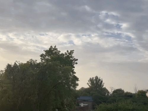 हिसार में गुरुवार सुबह बादल छाए रहे।