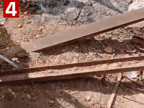प्रशासन और रेस्क्यू टीमों के आने से पहले दर्शन करने आए बाकी लोगों ने मलबा हटाना शुरू किया और दबे हुए लोगों को निकाला।