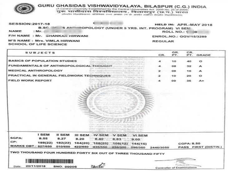 पुरानी मार्कशीट में जहां 'INDIA' लिखा है, वहां अब 'BHARAT' लिखा जाएगा।
