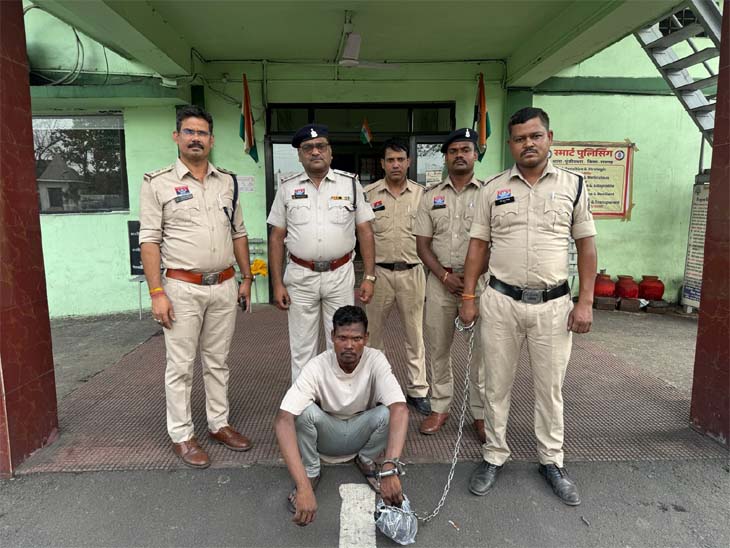 रायगढ़ पुलिस ने आरोपी को जशपुर से गिरफ्तार किया है। - Dainik Bhaskar
