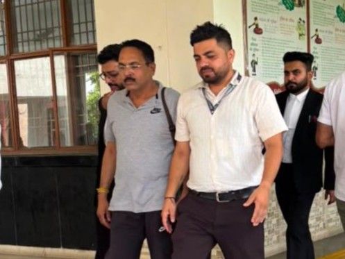 CBI officer being produced in Panchkula court.