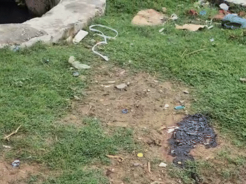 रतन नायक से छत से उछलकर सीधे इस नाले में गिरे थे।
