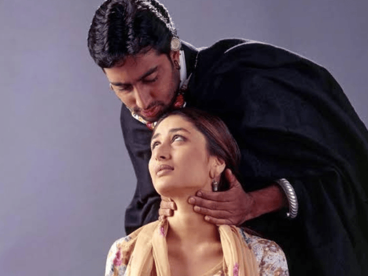 Pictures of Kareena and Abhishek from the film Refugee.