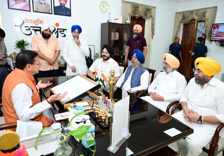 In Dehradun, the Shiromani Gurdwara Parbandhak Committee met Uttarakhand CM Pushkar Singh Dhami.