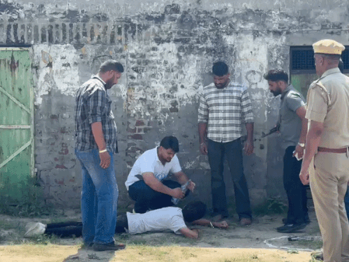 जालंधर में फायरिंग के आरोपी का एनकाउंटर। - Dainik Bhaskar