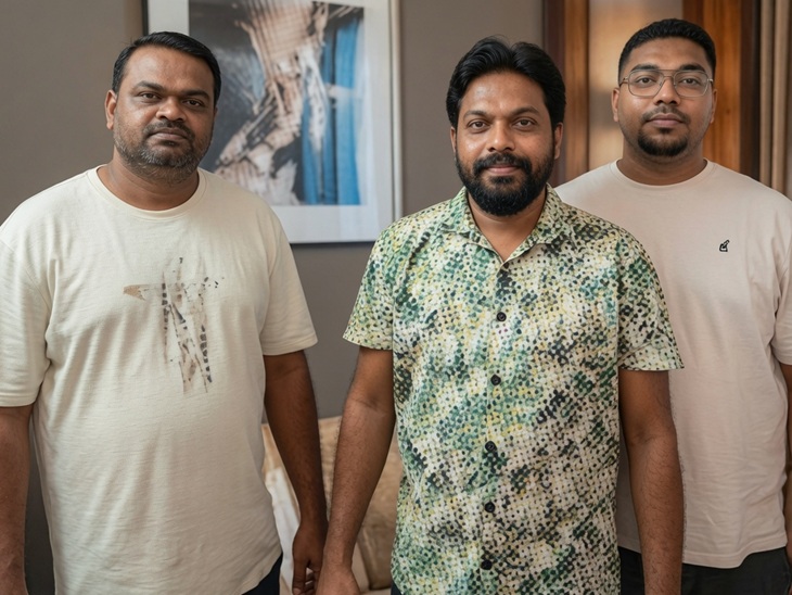 अर्पित सिंह, रविशंकर और रंजीत कुमार, जो सॉल्वर सिंडिकेट चलाते थे।