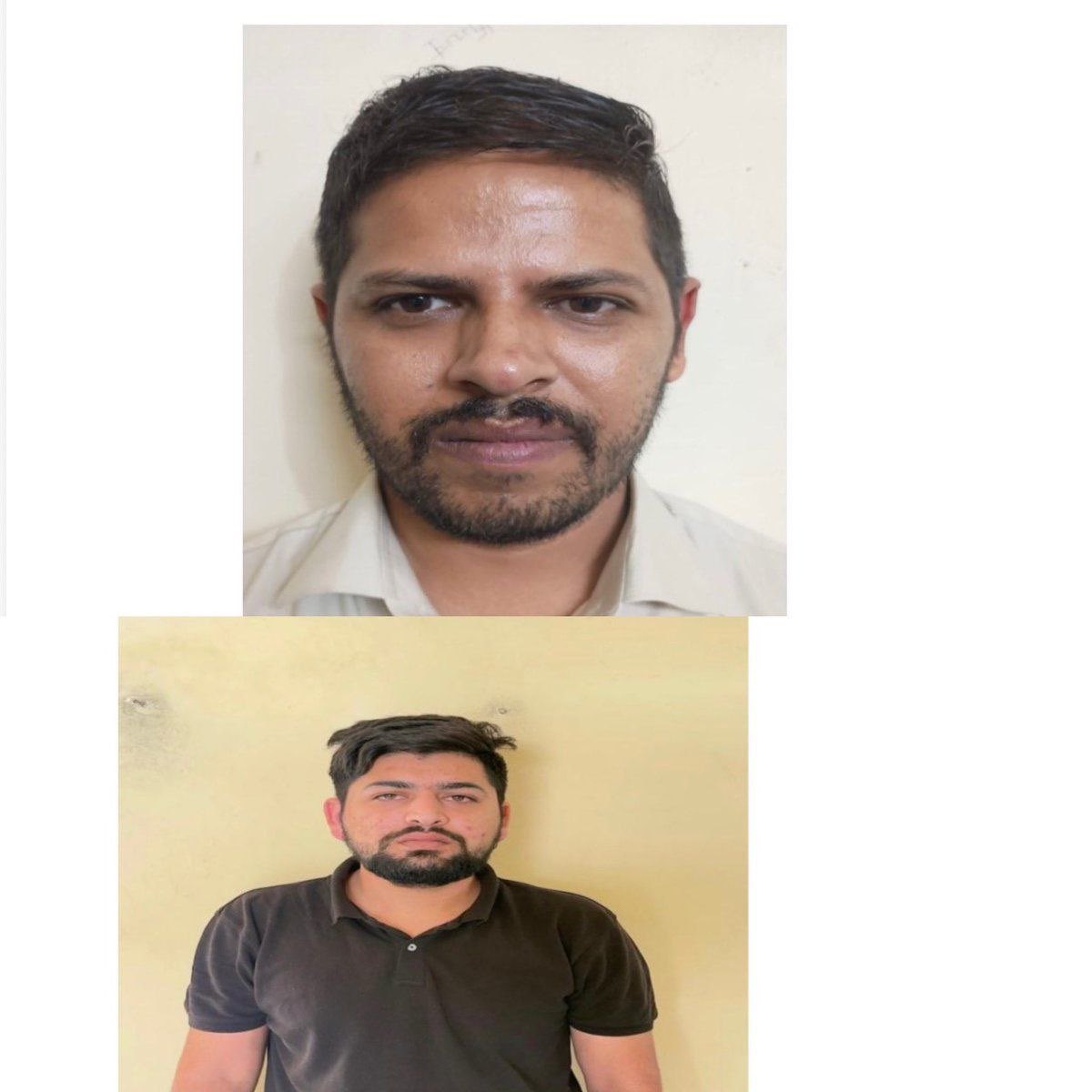 गिरफ्तार किए गए दोनों आरोपी अरूण और अंकित। (फाइल फोटो)