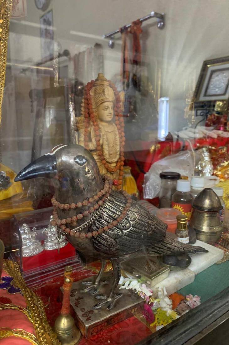 कागभुशुंडि की प्रतिमा गायब होने के आरोपों के बाद इसके कारसेवकपुरम में होने का दावा ट्रस्ट की ओर से किया गया।