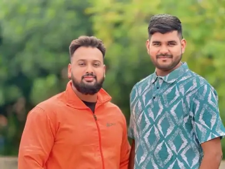 2 यूट्यूबर्स सागर साहू और पुष्पराज सिंह की फाइल फोटो। - Dainik Bhaskar
