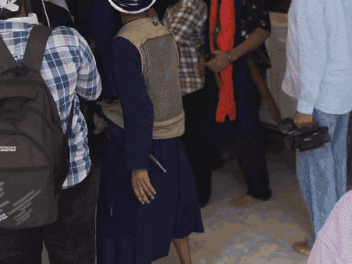 मोहाली के गुरुद्वारा सिंह शहीदां में मची अफरा- तफरी।