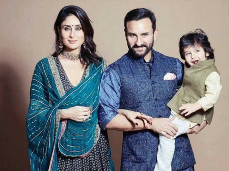 Old picture of Saif and Kareena with Taimur.
