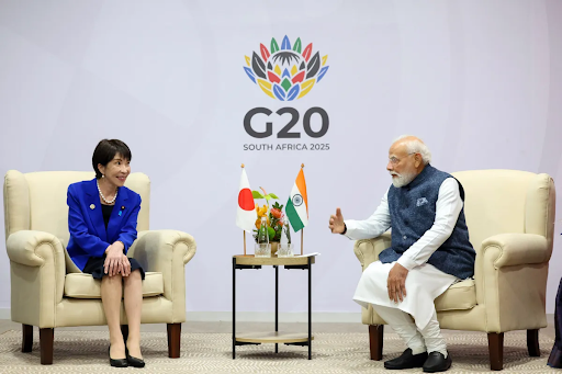 मोदी और ताकाइची की नवंबर 2025 में दक्षिण अफ्रीका में हुए G20 समिट के दौरान मुलाकात हुई थी।