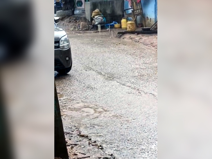 गुमला में गुरुवार को हुई बारिश।