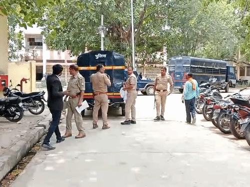 Police presented the accused in court and sent him to jail.