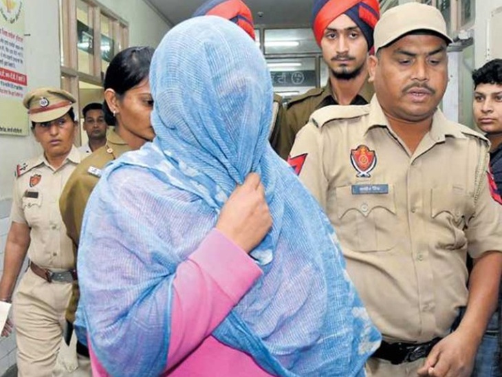 मोहाली कोर्ट में पेशी के दौरान सीरत की फोटो।- फाइल फोटो