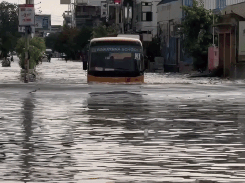 Sikar Heavy Rain | Navalgadh Road 3ft Water; Coaching Students Stuck