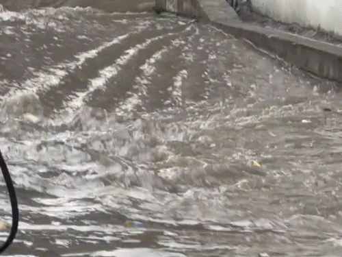 मूसलाधार बारिश के बाद अधिकतर सड़कें पानी से लबालब भरी हैं। सड़कों पर हुए इस भारी जलभराव के कारण लोगों को आने-जाने में काफी परेशानी का सामना करना पड़ रहा है।