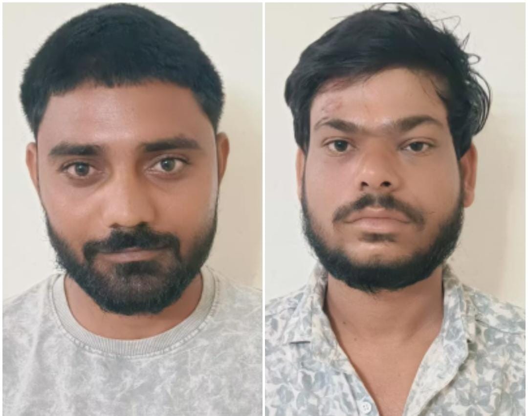 पकड़े आरोपी हरिओम जाट और हरेंद्र ओझा का फाइल फोटो