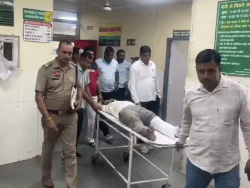 बदमाश को इलाज के लिए अस्पताल में दाखिल करवाया गया