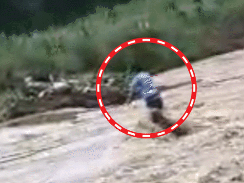 यूपी के बिजनौर में मालन नदी के तेज बहाव में चार लड़के बह गए।