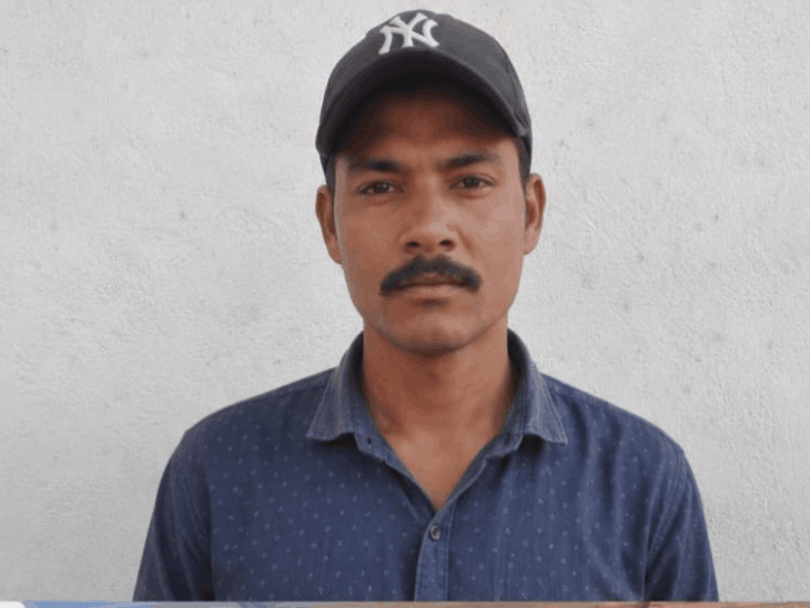 आरोपी सुनील कुशवाह, मृतक विपिन यादव और पत्नी आंचल यादव।