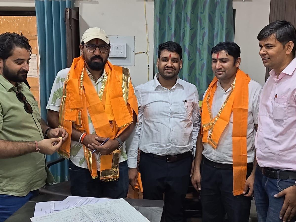 खेमाखेड़ा निवासी को जिम्मेदार मिलने पर किया स्वागत