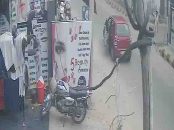 सीसीटीवी में कैद तस्वीर।